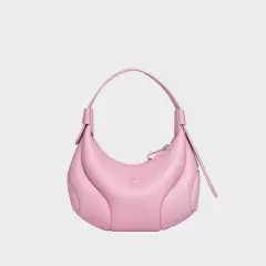 Underarm Women's Small Size Crescent Crossbody Bag - Pink - View 1