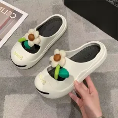 Lazy Slippers Women's Fashion Closed Toe Cute - Black - View 1