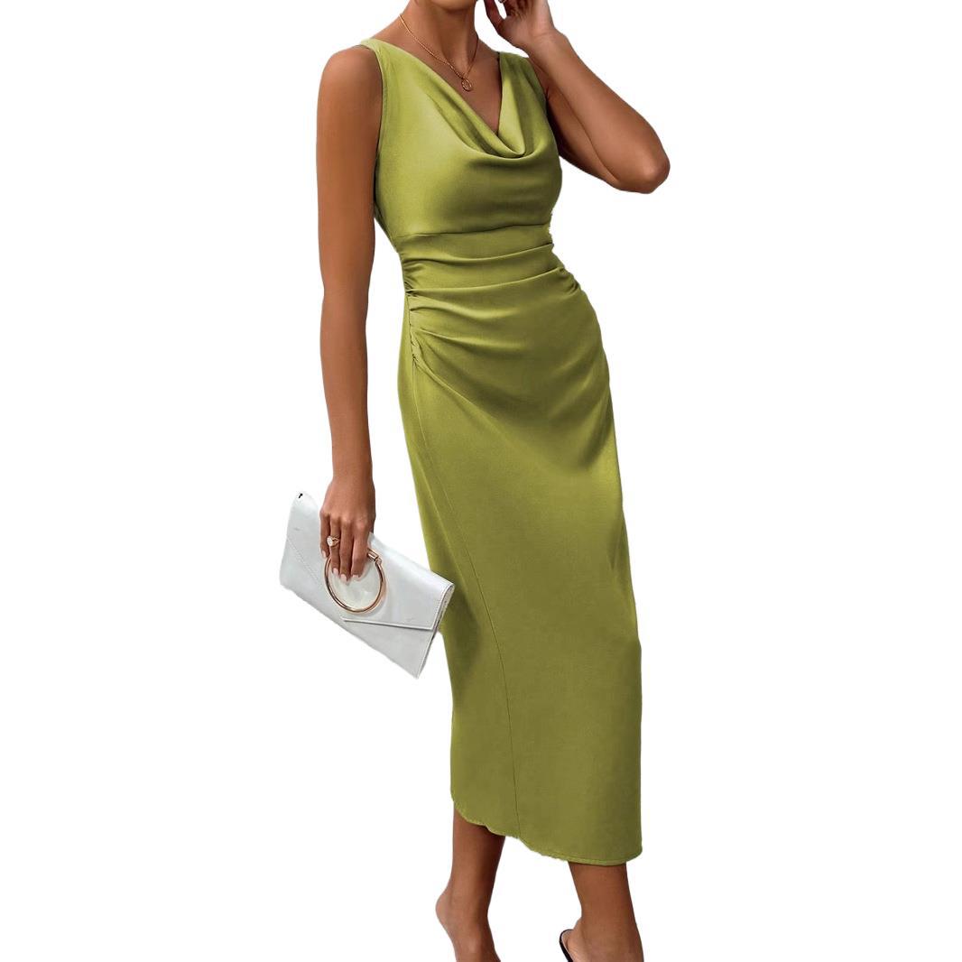 Spring And Summer Silk Dress