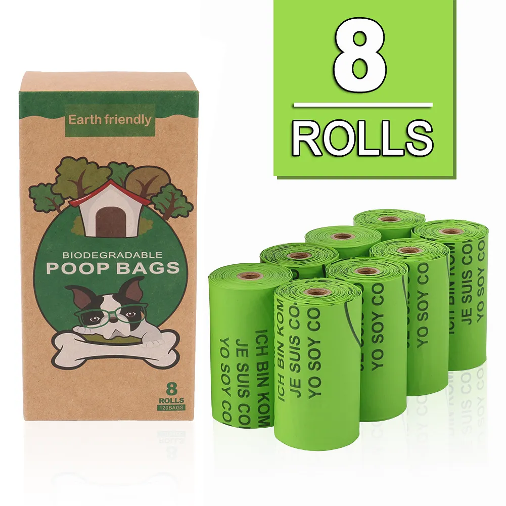 PLA Degradable Pet Bin Bag - Green