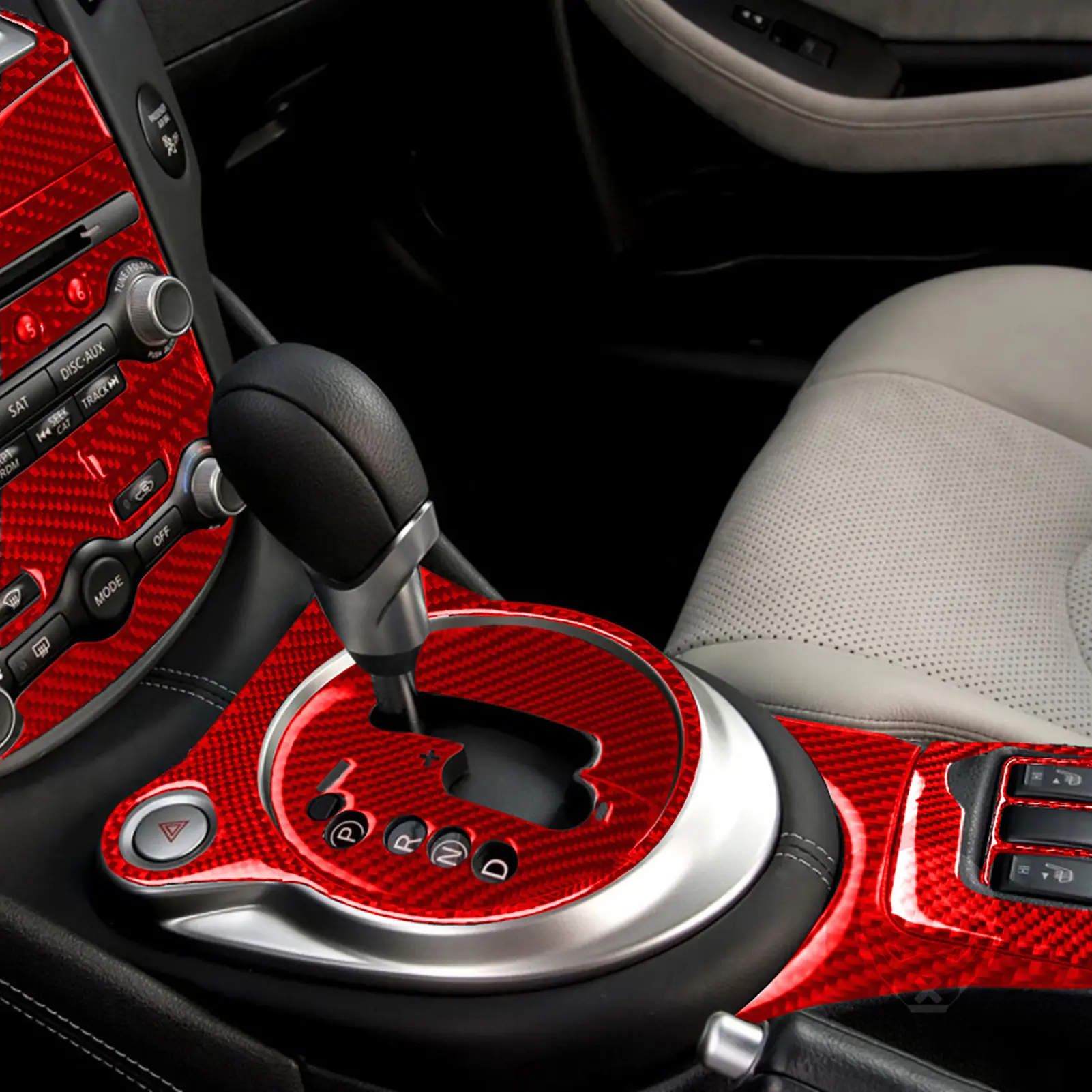 Carbon Fiber Central Control Gear Car Modification