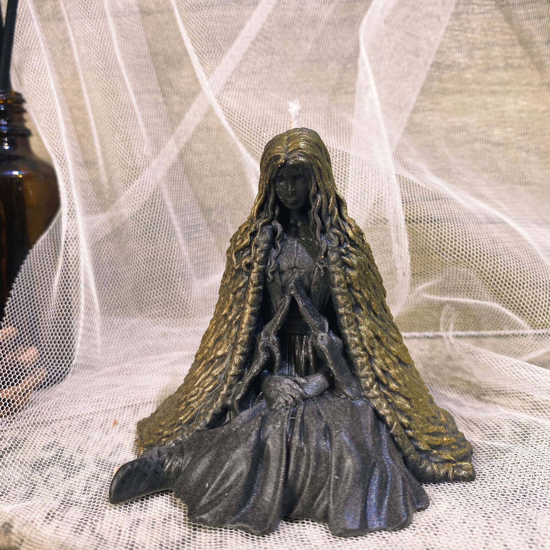 Title 6, European Ghost Wizard Candle Holder