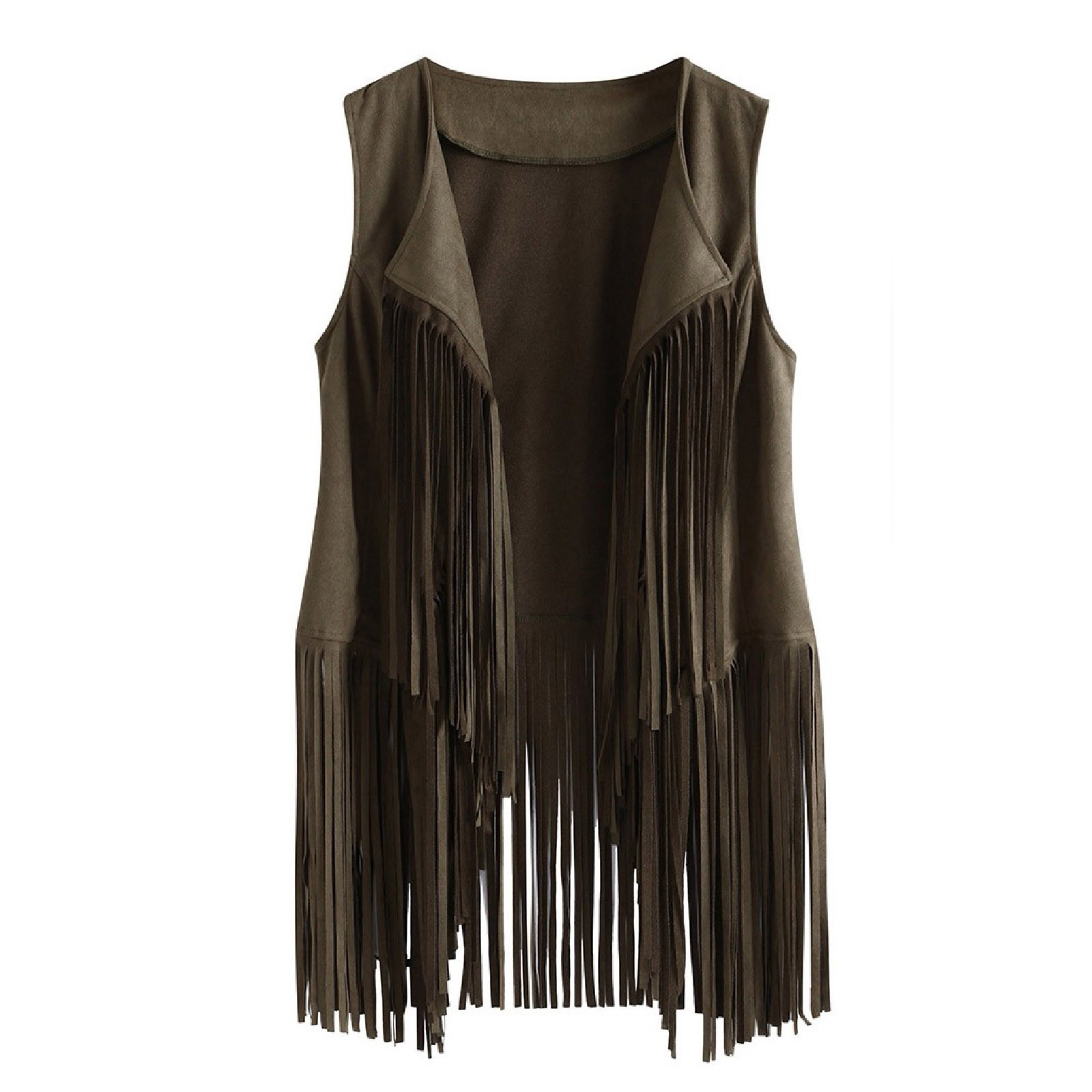 Title 23, Fashion Thin Tassel Sleeveless Vest for Women. ...