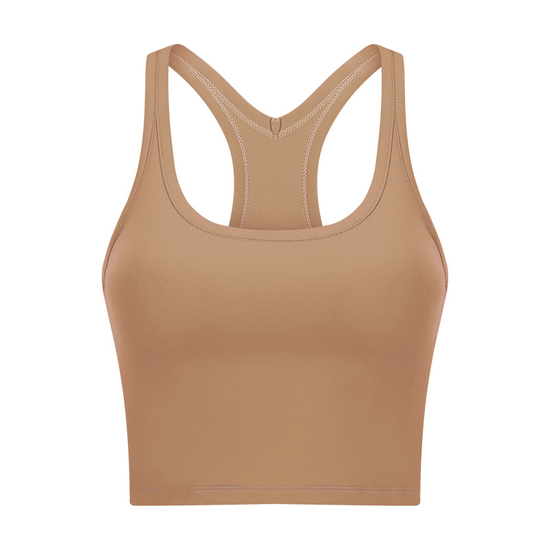 Yoga Vest With Chest Pad For Women Orange - Shop at LoveMi