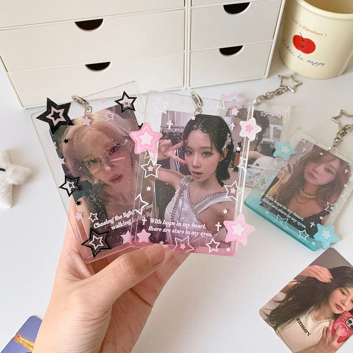 3-inch Photo Display Keychain Pendant