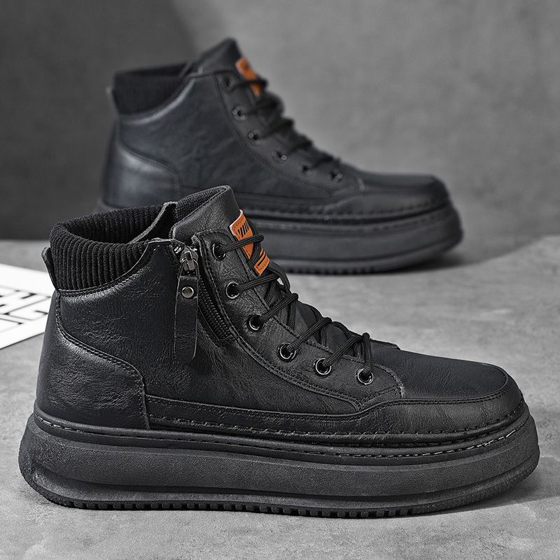 Casual High-top Leather Shoes Men's Martin Boots