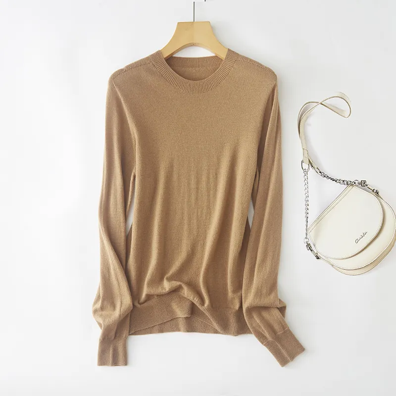 Fashion Loose Sweater For Women - Mocha Color