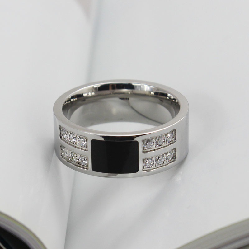 Title 6, Bague en zircon pour homme Élégance masculine B...