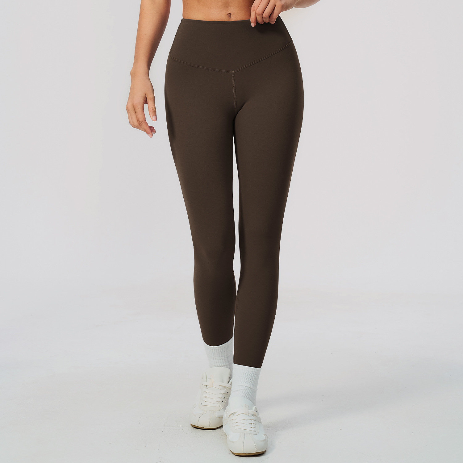 High-elasticity 3D Shaping High-waisted Hip-lifting Yoga Pants For Women 2