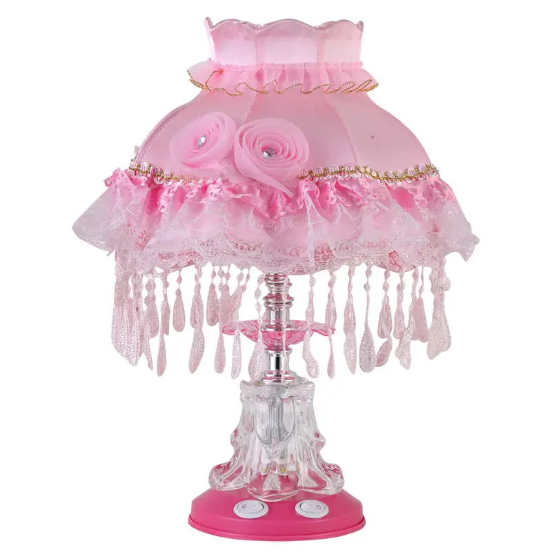 Cute Red European-style Wedding Table Lamp