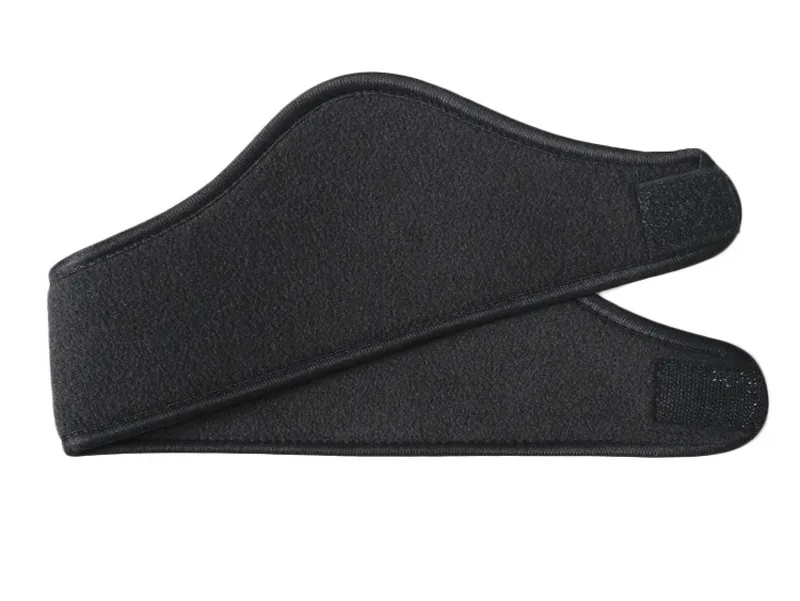 Polar Fleece Double Layer Thermal Hair Band Ski Outdoor Windproof Ear Protection Headwear - Black