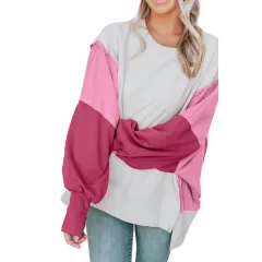 Round Neck Pullover For Women Casual Long Sleeve Sweatshirt Women - Lc25315129P6 Colour-Xl - View 1