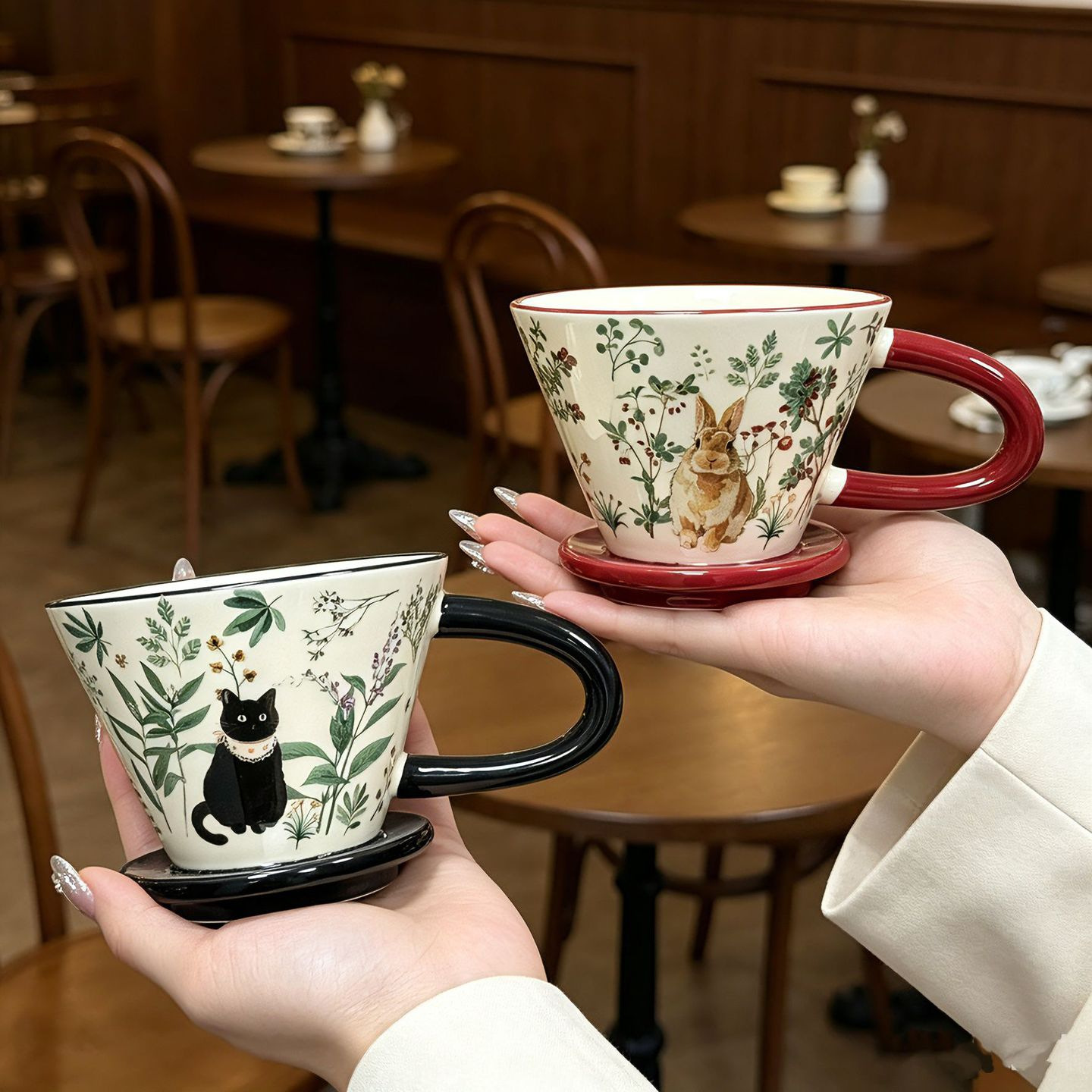 Retro-cute High Appearance Ceramic Cup