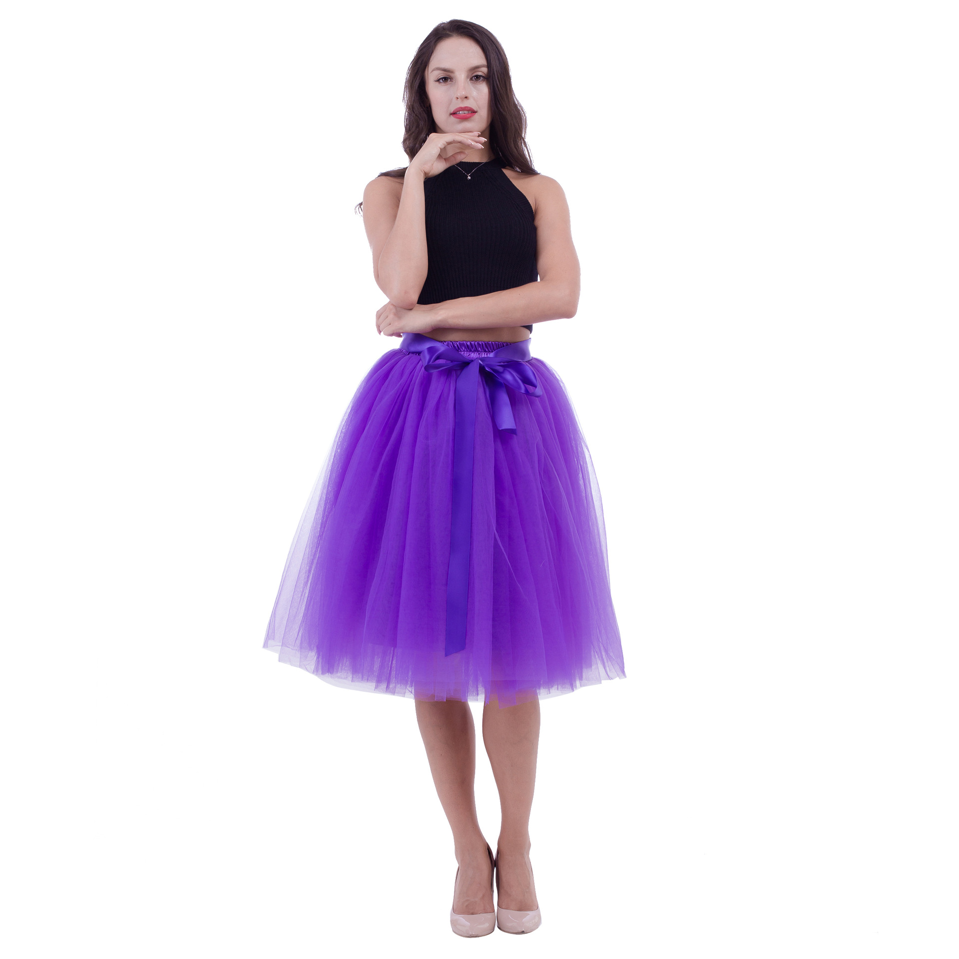 Ebay Wish Popular Multi-layer Tulle Skirt Belt 65CM European And American Pettiskirt Tulle Skirt