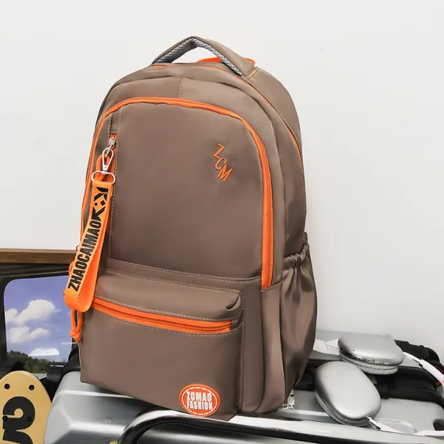 College Student Travel Junior High School Student Large Capacity Computer Backpack Khaki - Shop at LoveMi