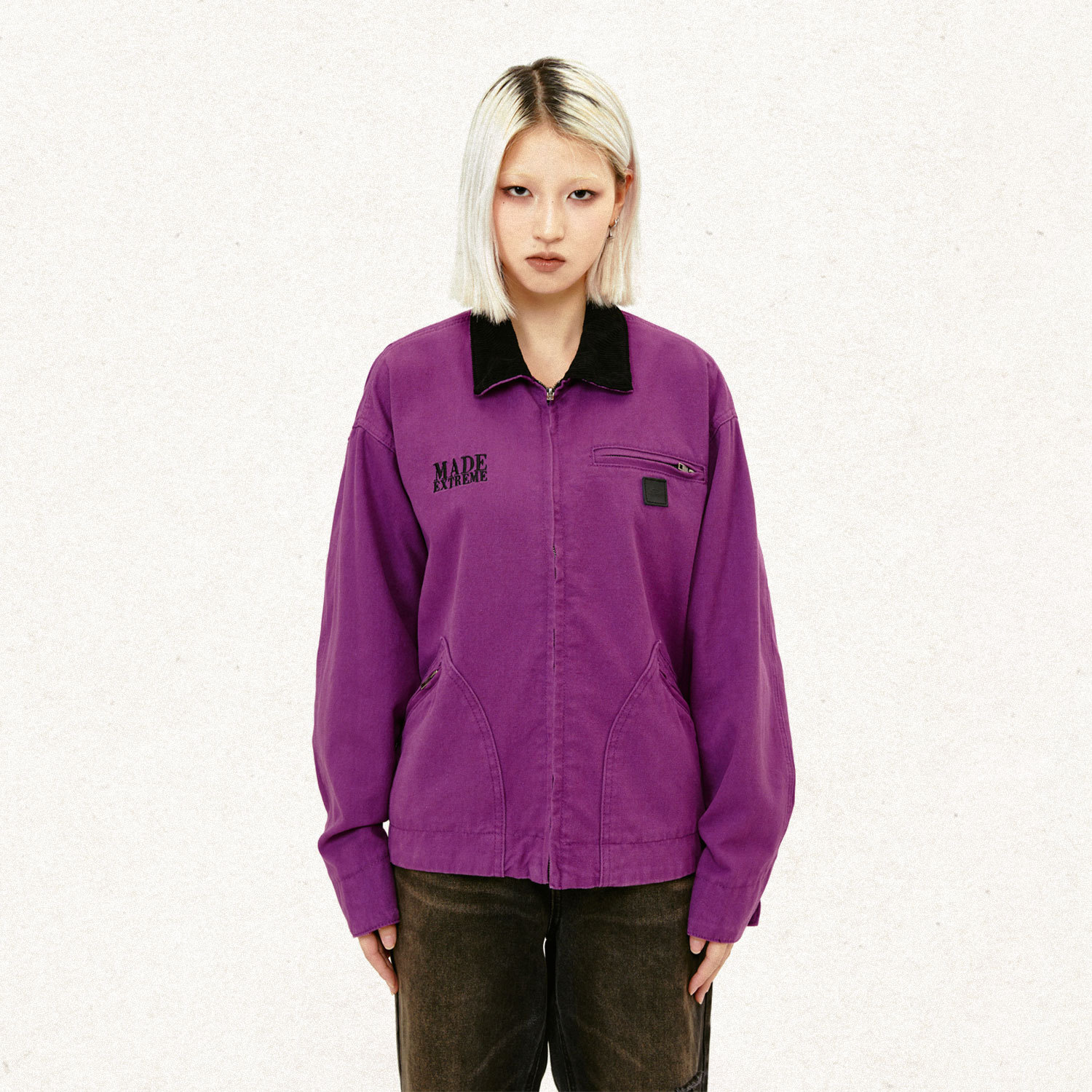 American Street Spoof Lapel Vintage Coat