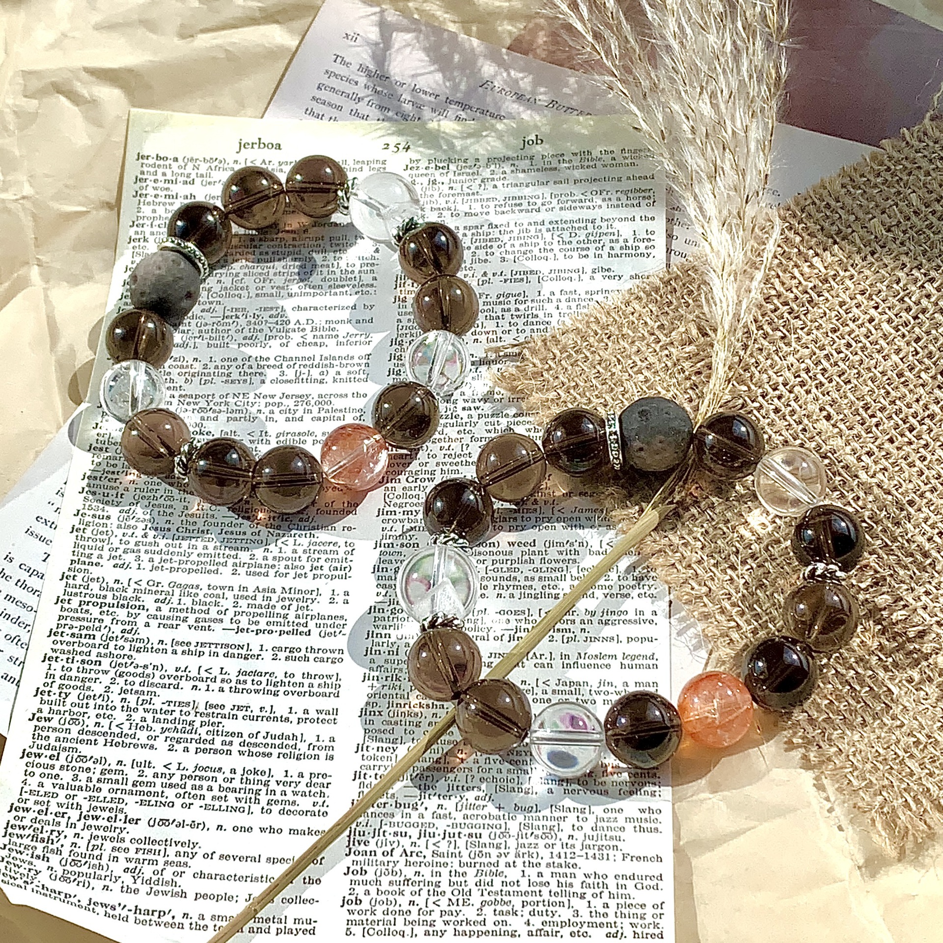 Natural Crystal Bracelet DIY Original Niche Design
