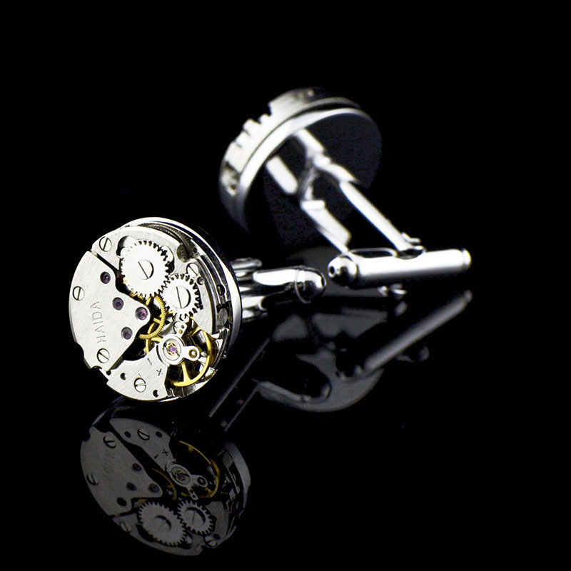 Mechanical Movement French Shirt Cufflinks — foto 10