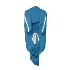 Pet Dog Raincoat With Cover Tail - Lake Blue Male - View 1