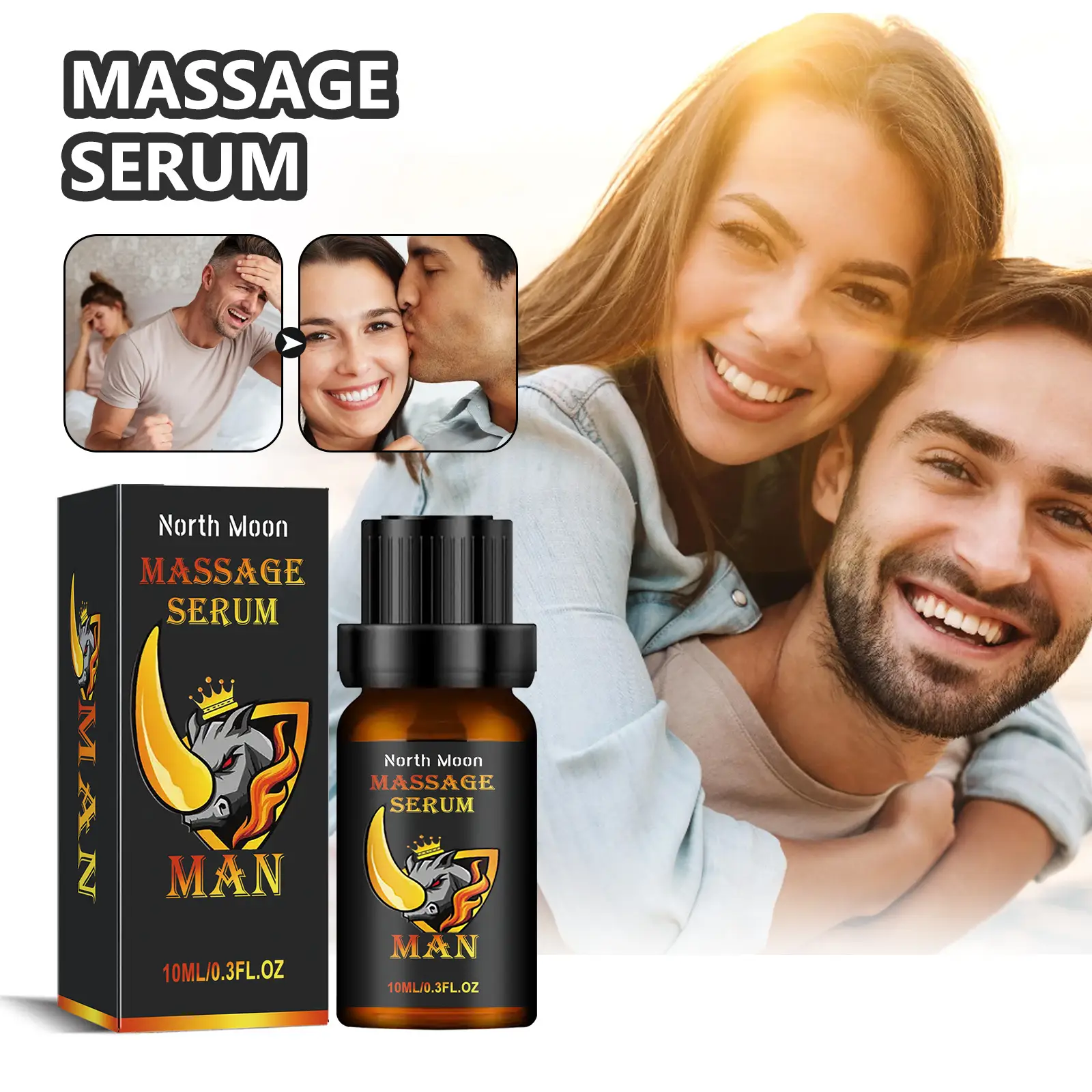 Men's Body Care Endurance Vitality External Massage Care Essential Oil