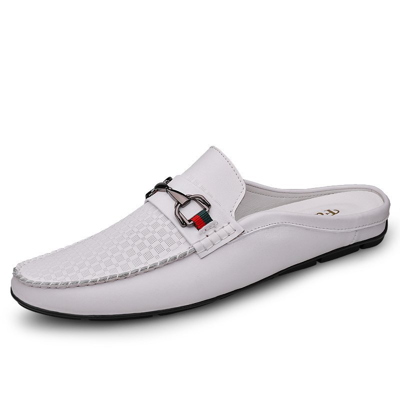 Title 18, Pantofole metà slip-on in pelle da uomo