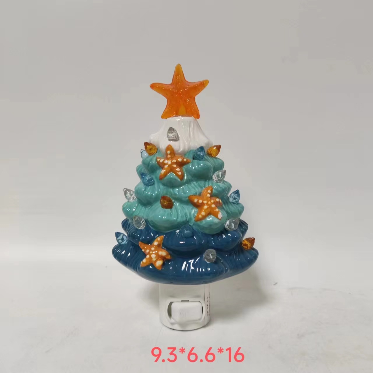 Title 8, Ceramic Starfish Decorative Luminous Tree LED D...