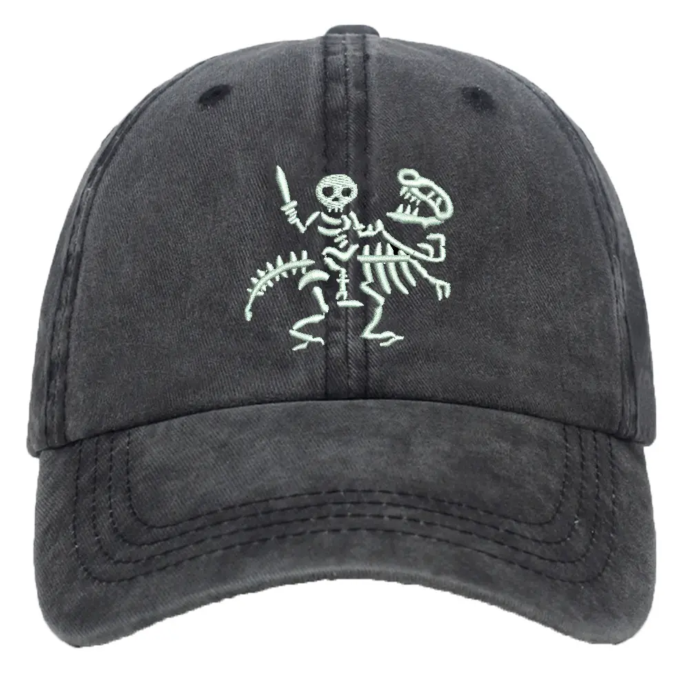 Men's Versatile Knight Dinosaur Embroidered Baseball Cap