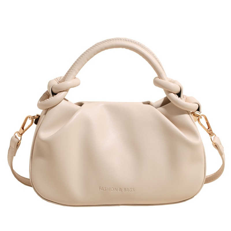 Korean-style Niche Minimalist Pleated Cloud-shaped Versatile Casual Commuter Crossbody Bag