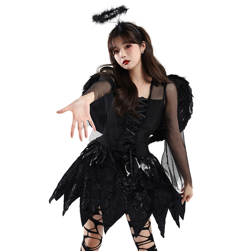 Women's Black Dress For Masquerade And Cosplay for sale on BNS