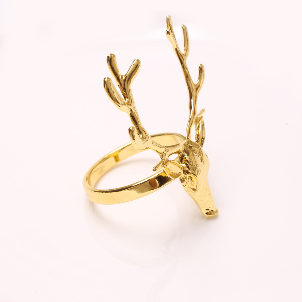 Title 2, Elk Napkin Ring Deer Head Napkin Ring