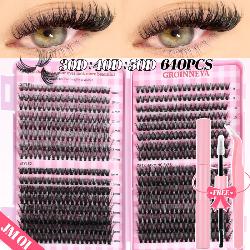 European And American Christmas Dense Segmented High Volume False Eyelash Set 6
