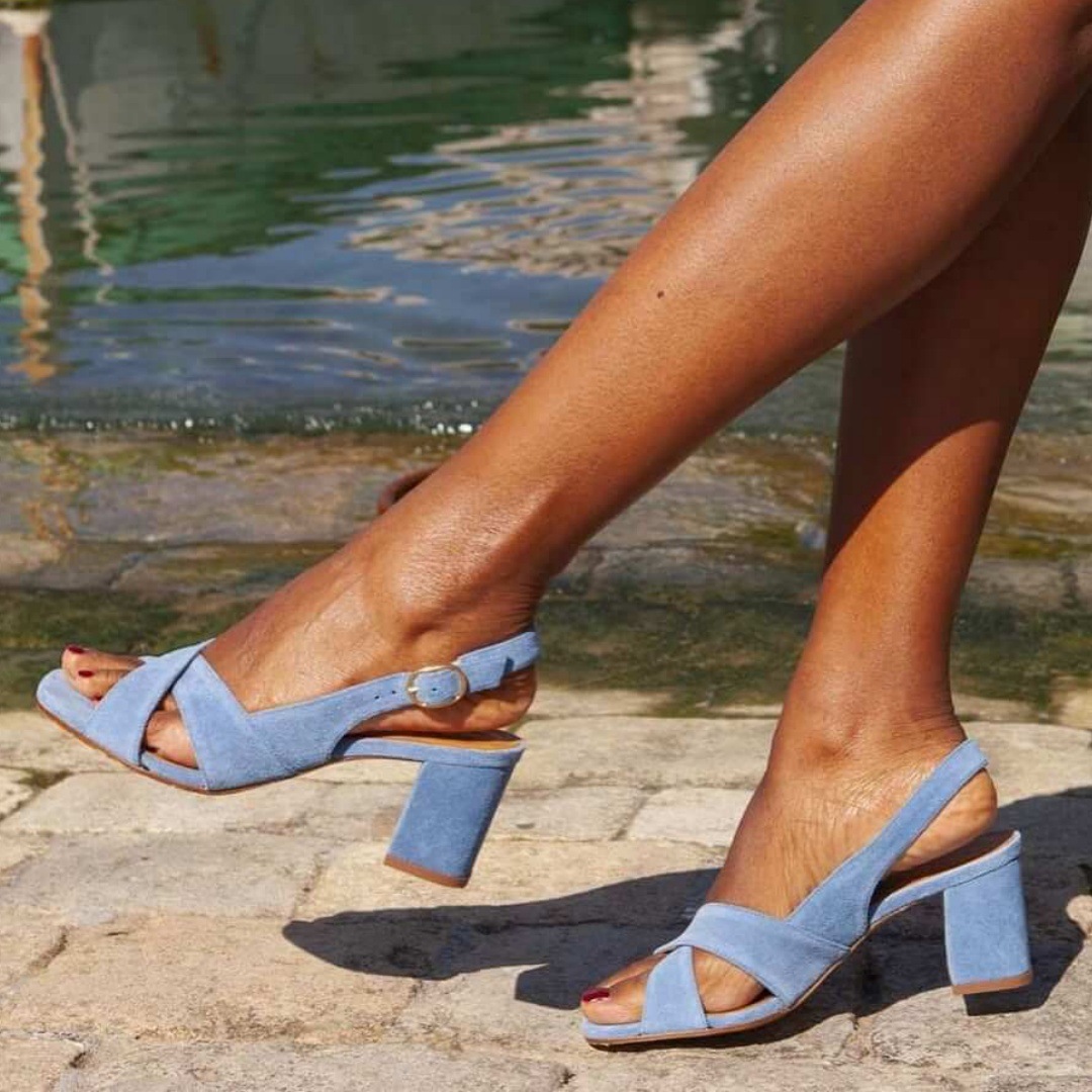 Faux Suede High-Heel Sandals, picture 3 of 3