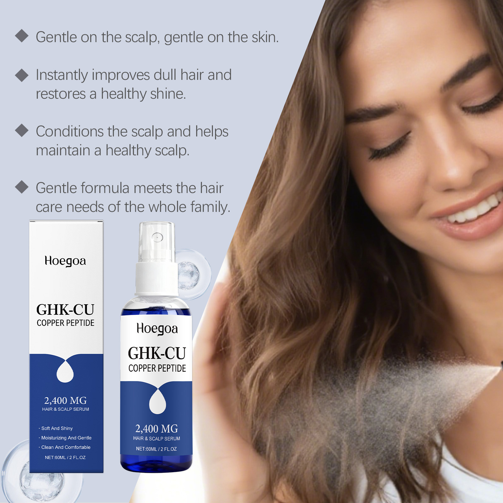 Copper Peptide Hair And Scalp Serum With A Lightweight Soothing Texture — foto 3