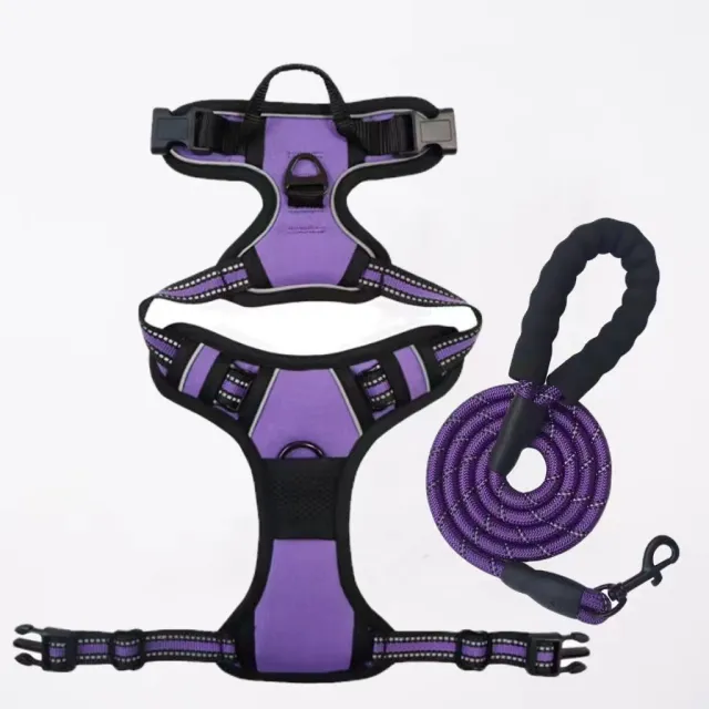Pet Hand Holding Rope Chest And Back Nylon Dog Rope Purple 1.5 M Rope - Shop at LoveMi