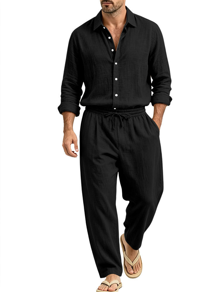 Linen Shirt and Trouser Set, picture 10 of 10