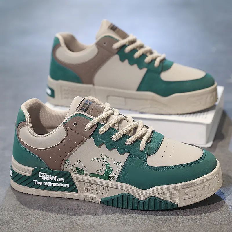 Leather Casual Sports Fashionable Platform Height Increasing Youth Trendy