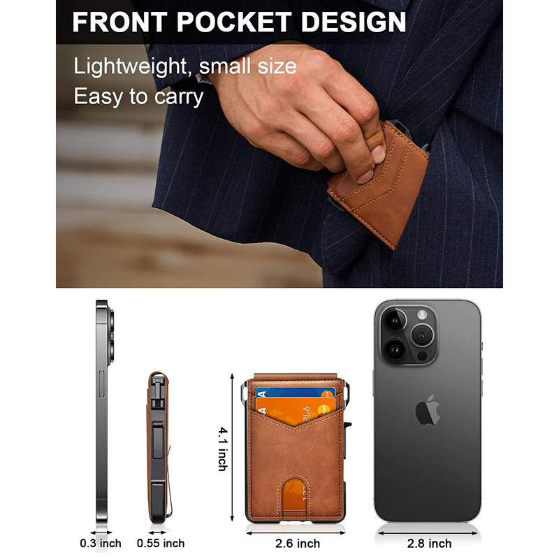 Carbon Fiber Cardholder Folding Wallet - Image 2