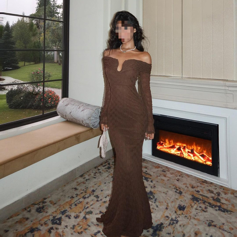 Sexy Hot Girl Tight Knitted Dress