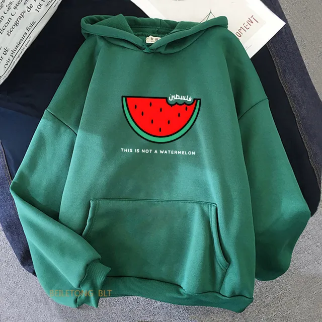 Long sleeved Sweater Kawaii Hoodie Winter Casual Dark Green - Shop at LoveMi