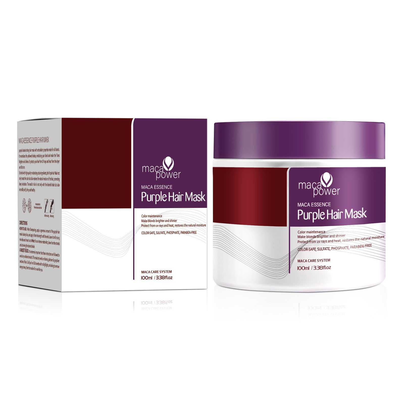 Purple Hair Mask Protein Hair Mask Improve Frizzy Hair