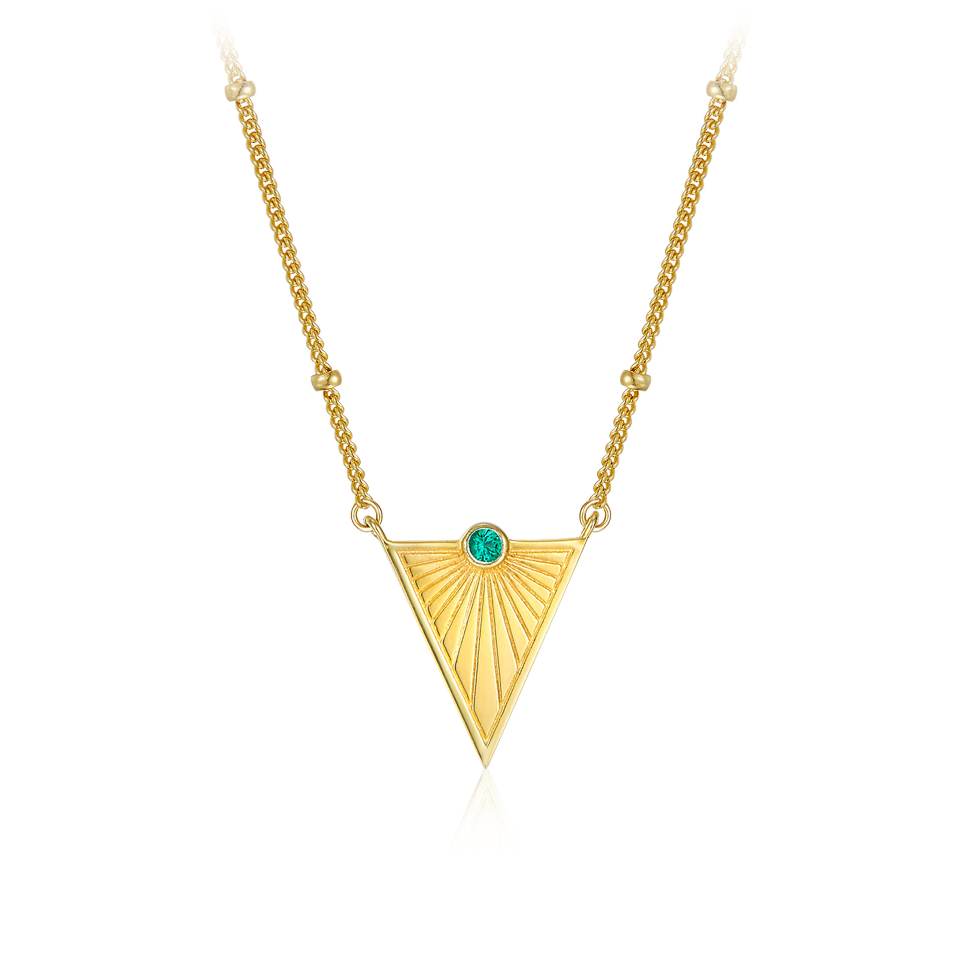Simple Pendant Niche Design Necklace Electroplated 18K Gold Female