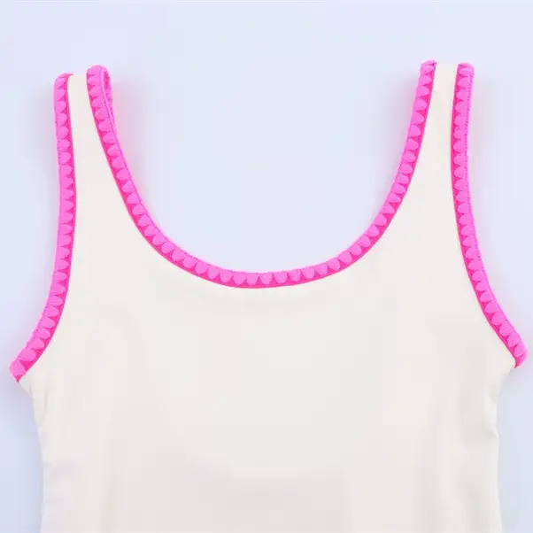 Season Simple Sexy Contrast Color Slim Fit One-piece Swimsuit