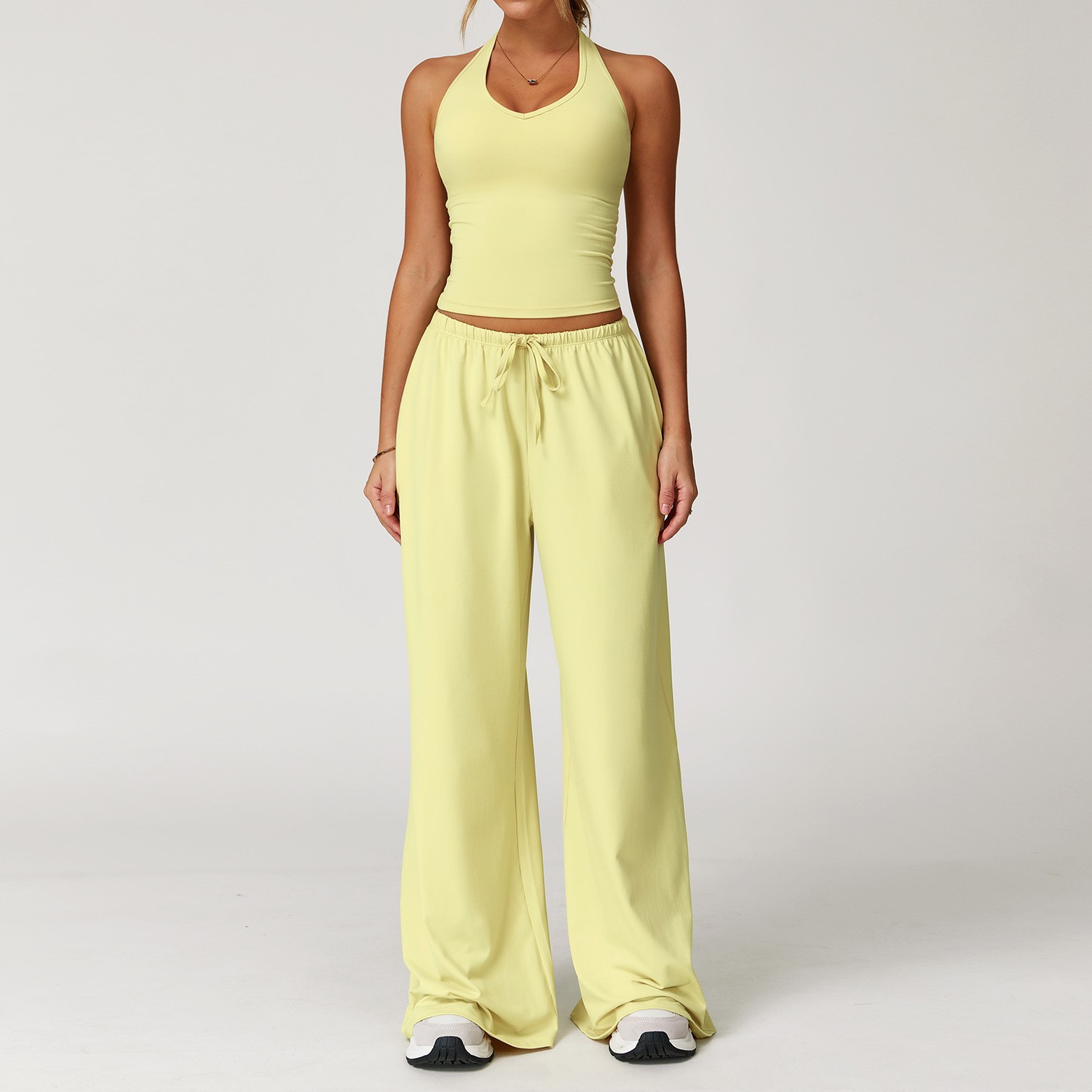 Yoga Set Quick-Drying Back-Smoothing Halter-Neck Sports Outfit