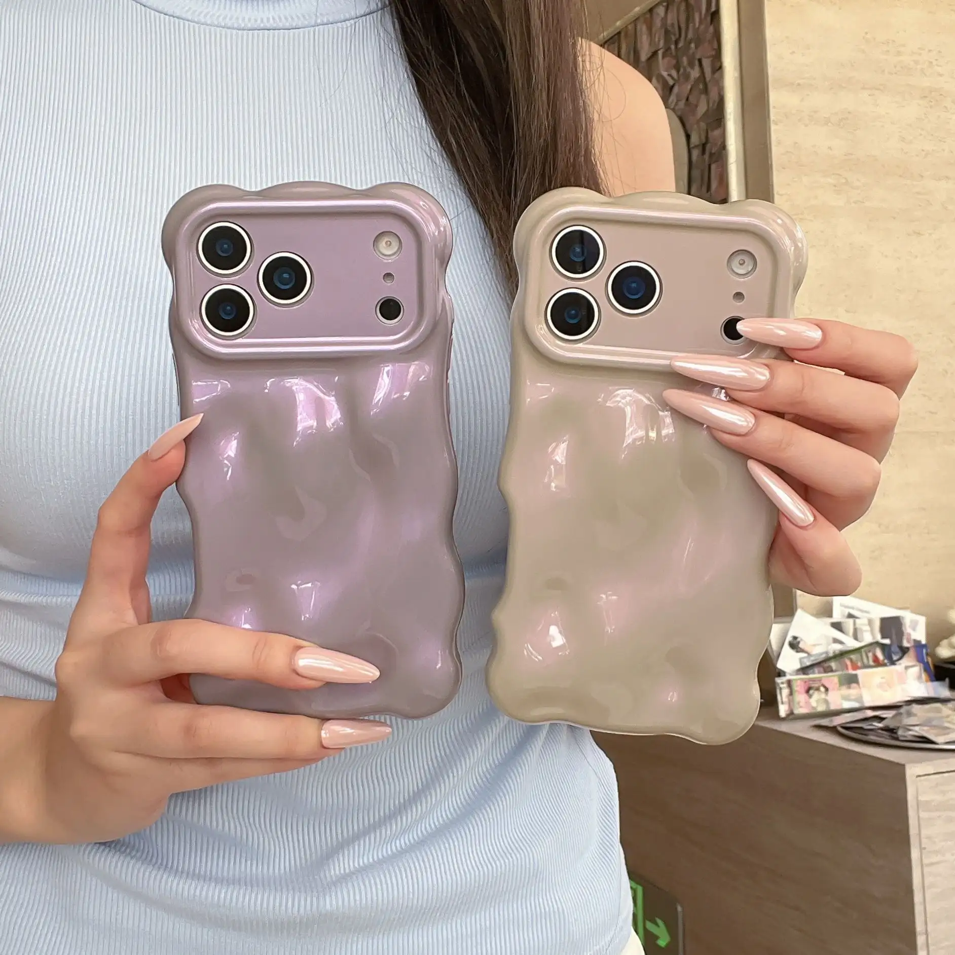 Simple Bubble Suitable For 16pro Max Phone Case 17 New Small Wave Case