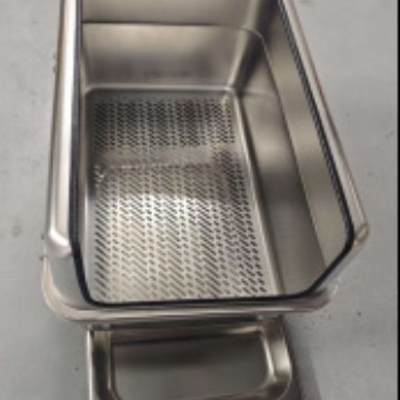 Stainless Steel Semi-enclosed Litter Box With Splash-proof Design