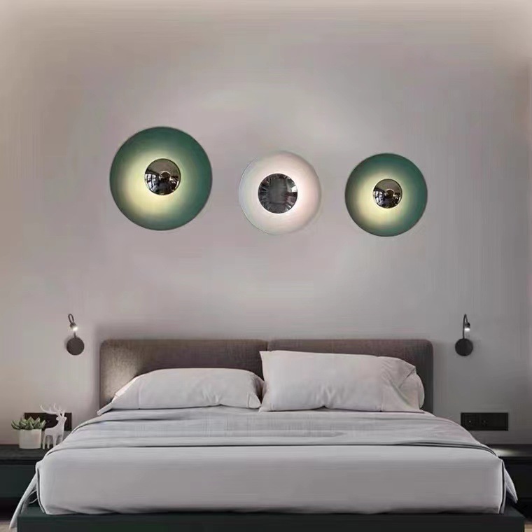 Title 7, Modern Round UFO Color Wall Lamp Simple Bedroom