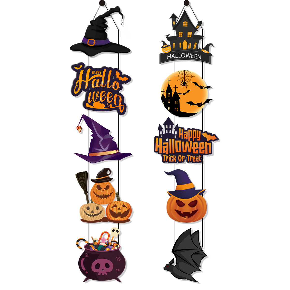 Halloween Party Ghost-themed Door Hanging Decoration (Bat