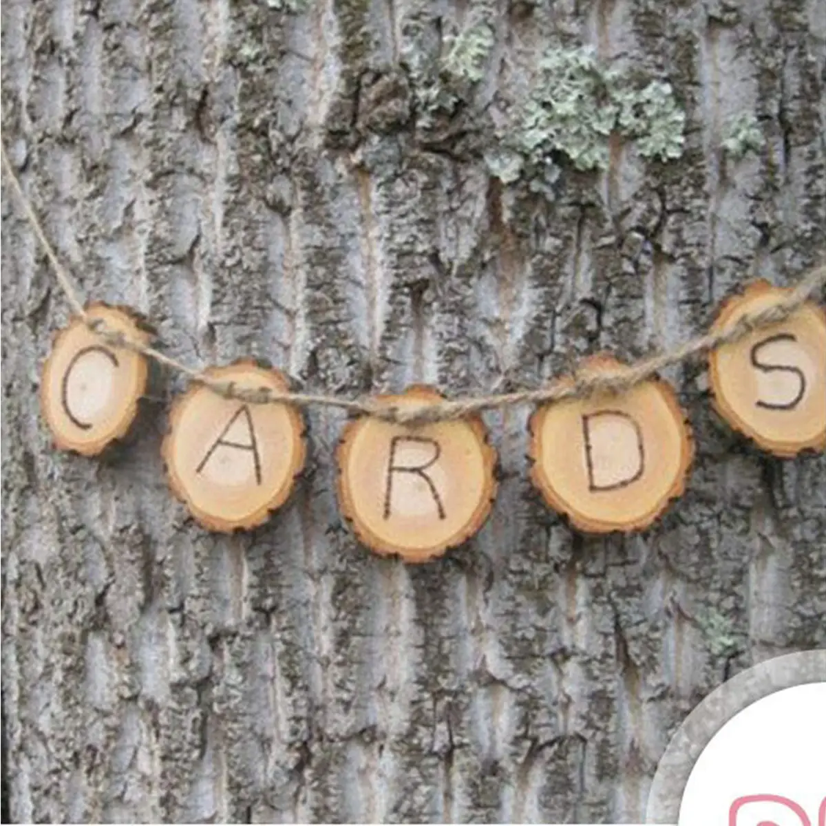 Christmas Festival Natural Wood Piece Wooden Polishing Crafts Pine Chips Decoration
