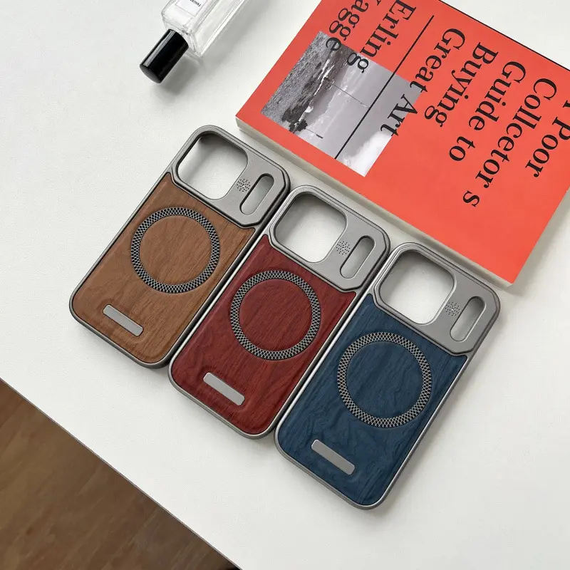 Poplar Wood Phone Case Frameless Heat-dissipating Protective