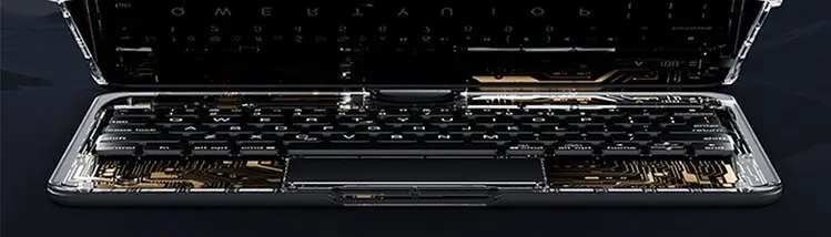 360 Swivel Keyboard Clear Case For IPad Smart Trackpad Bluetooth-compatible Keyboard Case Cover With Pen Slot